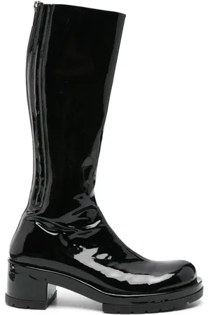 SAPIO 70mm patent-finish boots