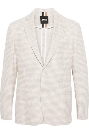 HUGO BOSS Houndstooth single-breasted blazer