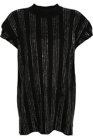 The Attico Laurie crystal-embellished T-shirt