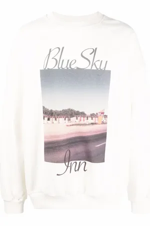 BLUE SKY INN Retro print logo sweatshirt