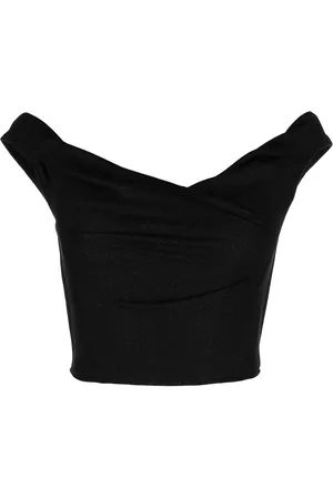 RTA Cowl-neck crop top