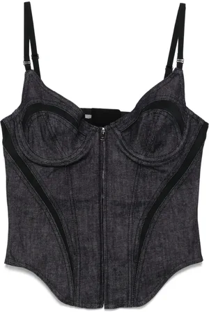MUGLER Denim corset