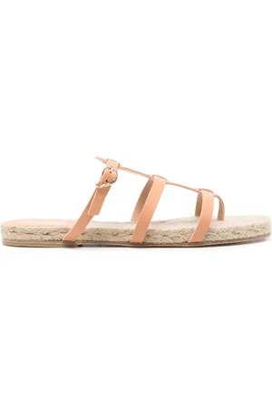 CASTA Caged raffia-sole sandals