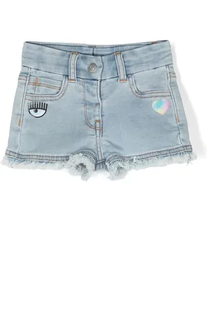 Chiara Ferragni Eye Star-print denim shorts