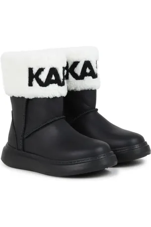 Karl Lagerfeld Faux-fur leather ankle boots