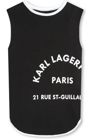 Karl Lagerfeld Logo-print organic-cotton dress