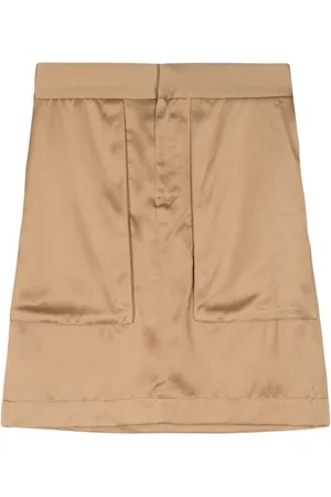 Sa Su Phi Panelled elasticated-waistband skirt