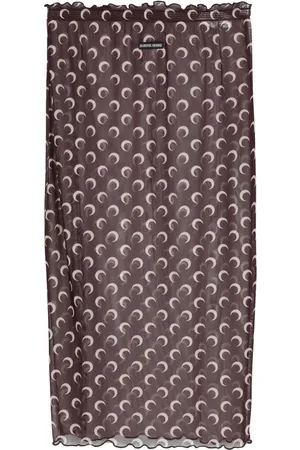 Marine Serre Crescent Moon midi skirt