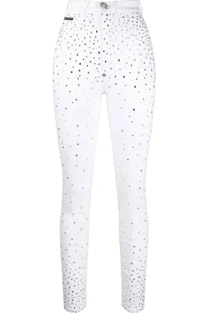 Philipp Plein Rhinestone-embellished skinny jeans