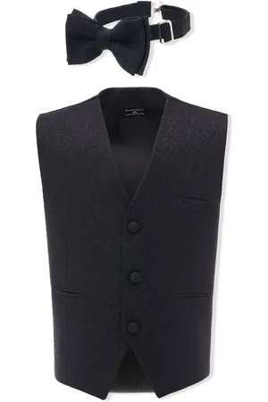 M. Moustache Floral-jacquard waistcoat set