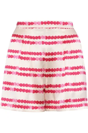 ERES Ador??e heart-print silk shorts