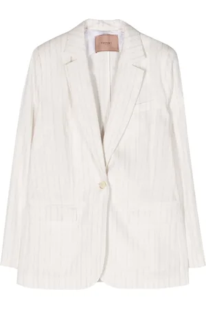 Twin-Set Striped single-breasted blazer