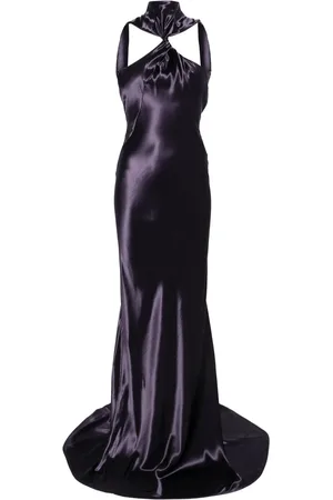 The Attico Satin maxi dress