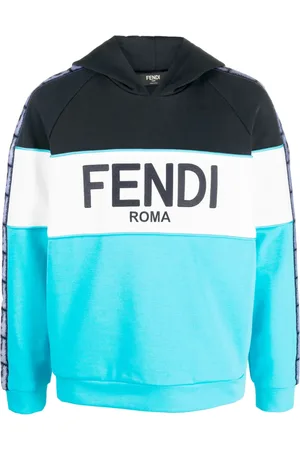 Fendi Logo-print monogram-band hoodie