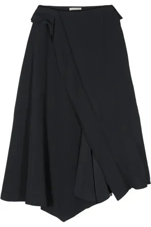 ULLA JOHNSON Violette draped midi skirt