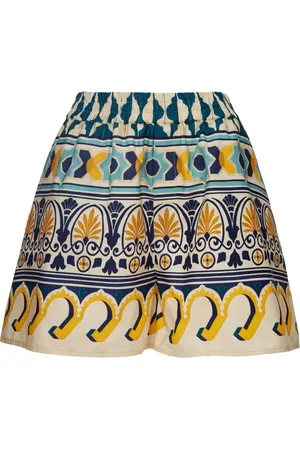 La DoubleJ Abstract-pattern cotton shorts