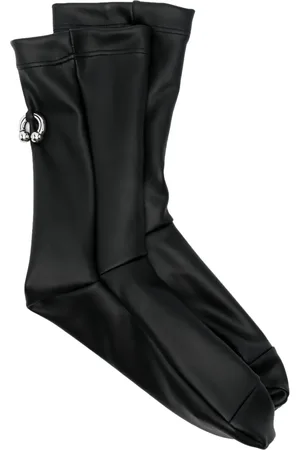 MELITTA BAUMEISTER Pierced faux-leather socks