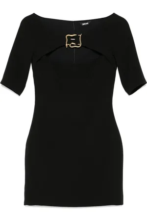 Roberto Cavalli Snake-detail mini dress
