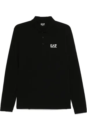 EA7 Rubberised-logo polo shirt