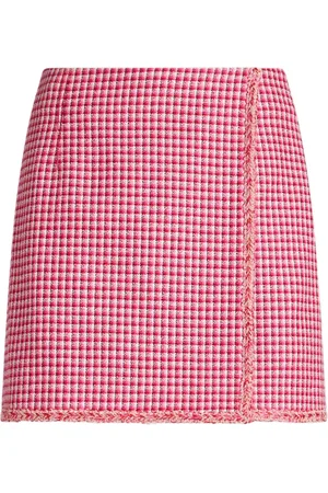 Etro Micro-check mini skirt