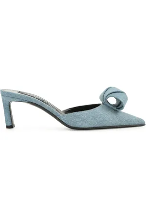 Sergio Rossi Bigoudi denim mules