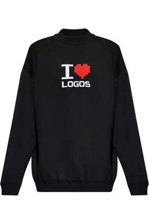 Vetements Slogan-intarsia sweater