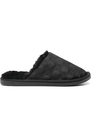 V°73 Logo-embroidered slippers