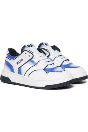 Msgm Colour-block leather sneakers