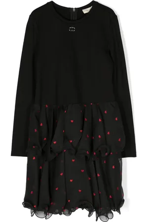 Twin-Set Heart-print long-sleeve dress