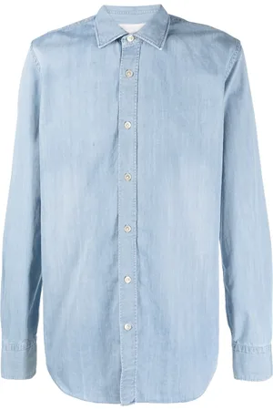 ELEVENTY Long-sleeve cotton denim shirt