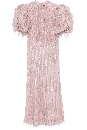 ROTATE Sequinned maxi dress