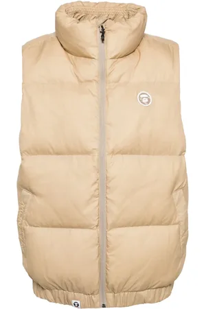 A Bathing Ape Logo-patch down vest