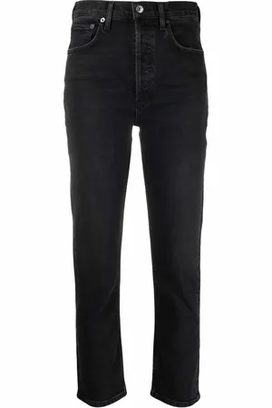 AGOLDE High-waisted straight-leg jeans