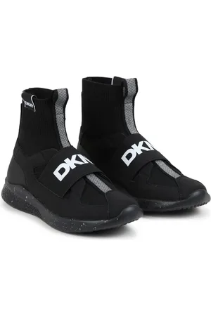 DKNY Logo-strap slip-on sneakers