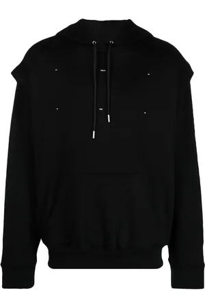 HELIOT EMIL Logo-embroidered cotton hoodie