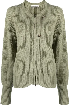 OUR LEGACY Zip-up virgin wool cardigan