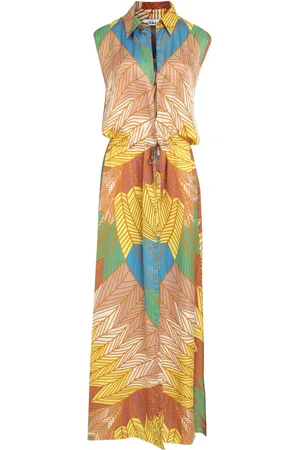 AMIR SLAMA Graphic-print maxi dress