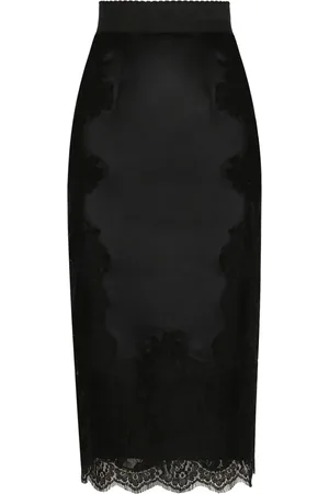 Dolce & Gabbana Satin midi skirt
