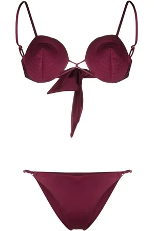 Noire Swimwear Tonal-stitch detail bikini set
