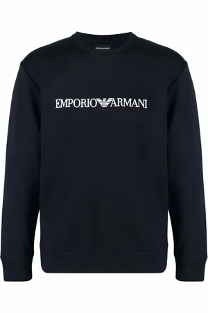 Emporio Armani Logo-print crew-neck sweatshirt