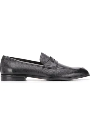 Bally Webb grained-effect penny loafers