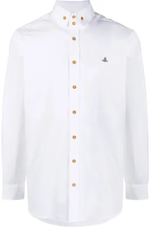 Vivienne Westwood Embroidered-Orb poplin shirt