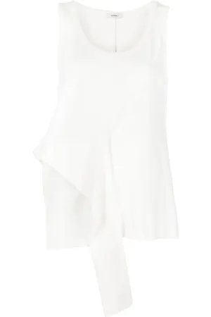 GOEN.J Knot-detailing cotton tank top