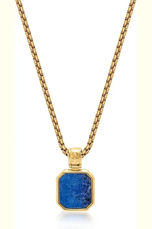 Nialaya Square pendant chain necklace