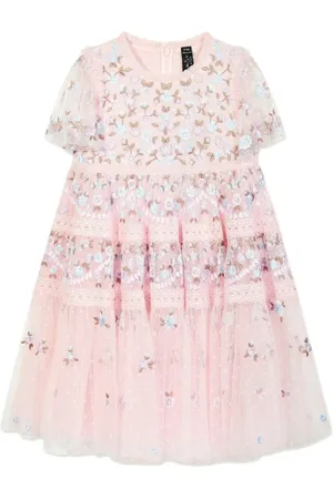 Needle & Thread Floral-embroidered dress