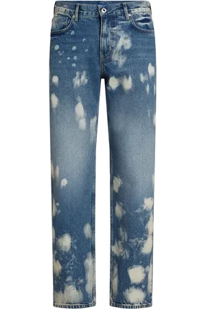 Karl Lagerfeld Bleached traight-leg jeans