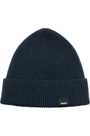 Aspesi Logo-patch ribbed beanie
