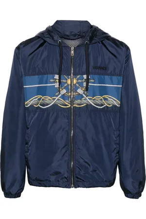 VERSACE Graphic-print hooded jacket