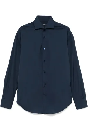 BARBA Spread-collar shirt