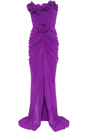 Ana Radu Floral-appliqu?? maxi dress